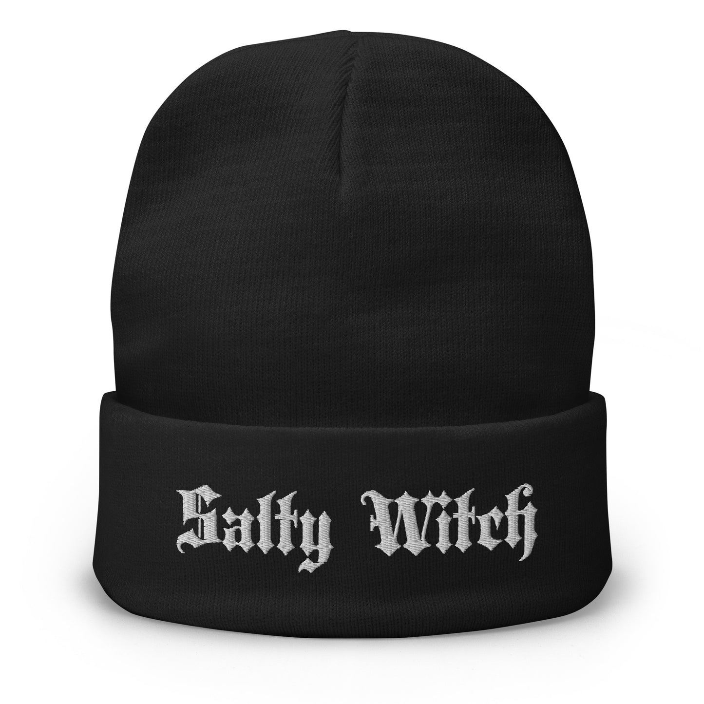 Salty Witch Embroidered Beanie
