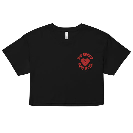 Ghouls Embroidered Bad Ghoul Crop Tee