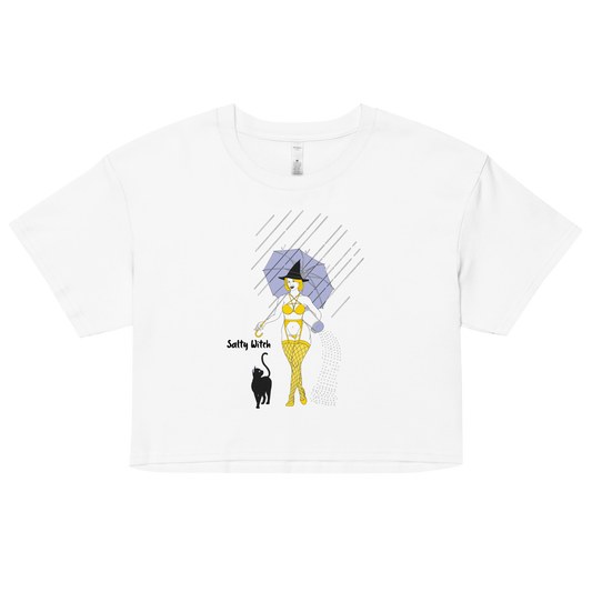 Ghouls Salty Witch Crop Tee White